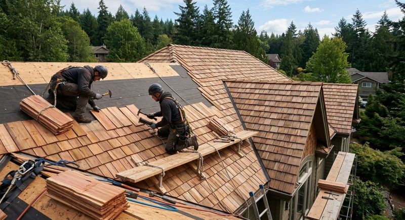 Wood Roofing Installation detail